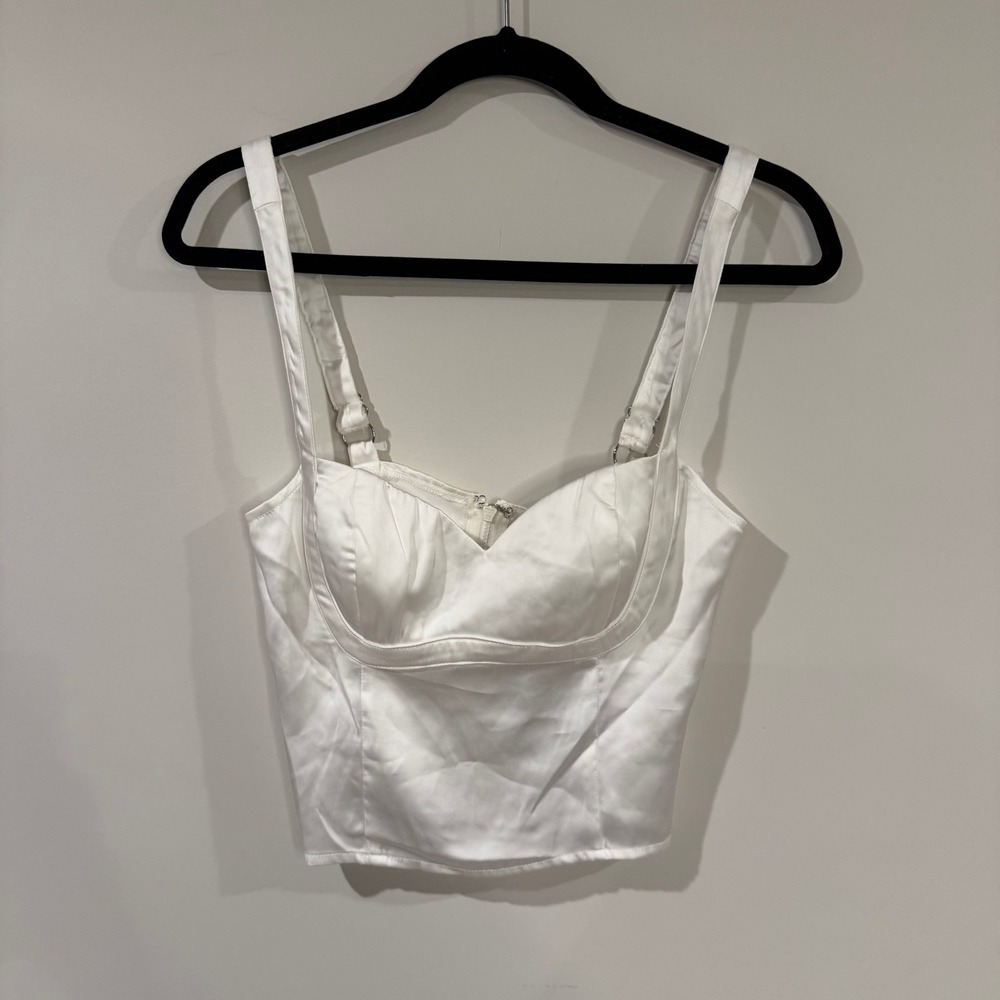 Princess Polly White Crop Top